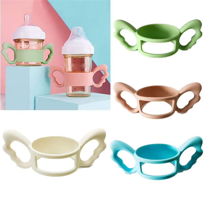 Maniglie per biberon classiche maniglie per biberon in Silicone morbido compatibile maniglie facili da trasportare per bottiglie Hegen