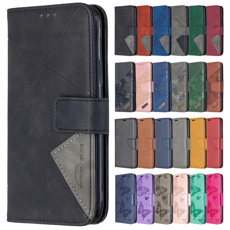 Custodia a portafoglio per Xiaomi Redmi Note 10 Note10 Pro 10Pro Max 10S S Custodia protettiva in pelle magnetica con supporto per telefono