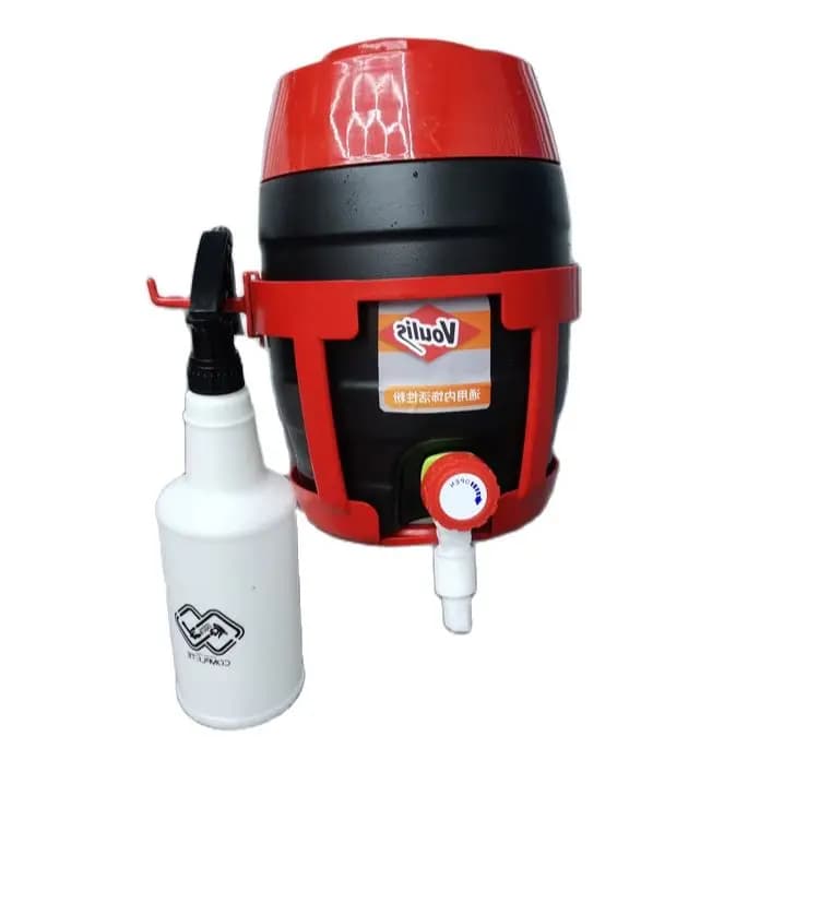 Dispensing container for car details self winding separate barrel for self washing Shampoo and Liquid Division Wax Dispenser