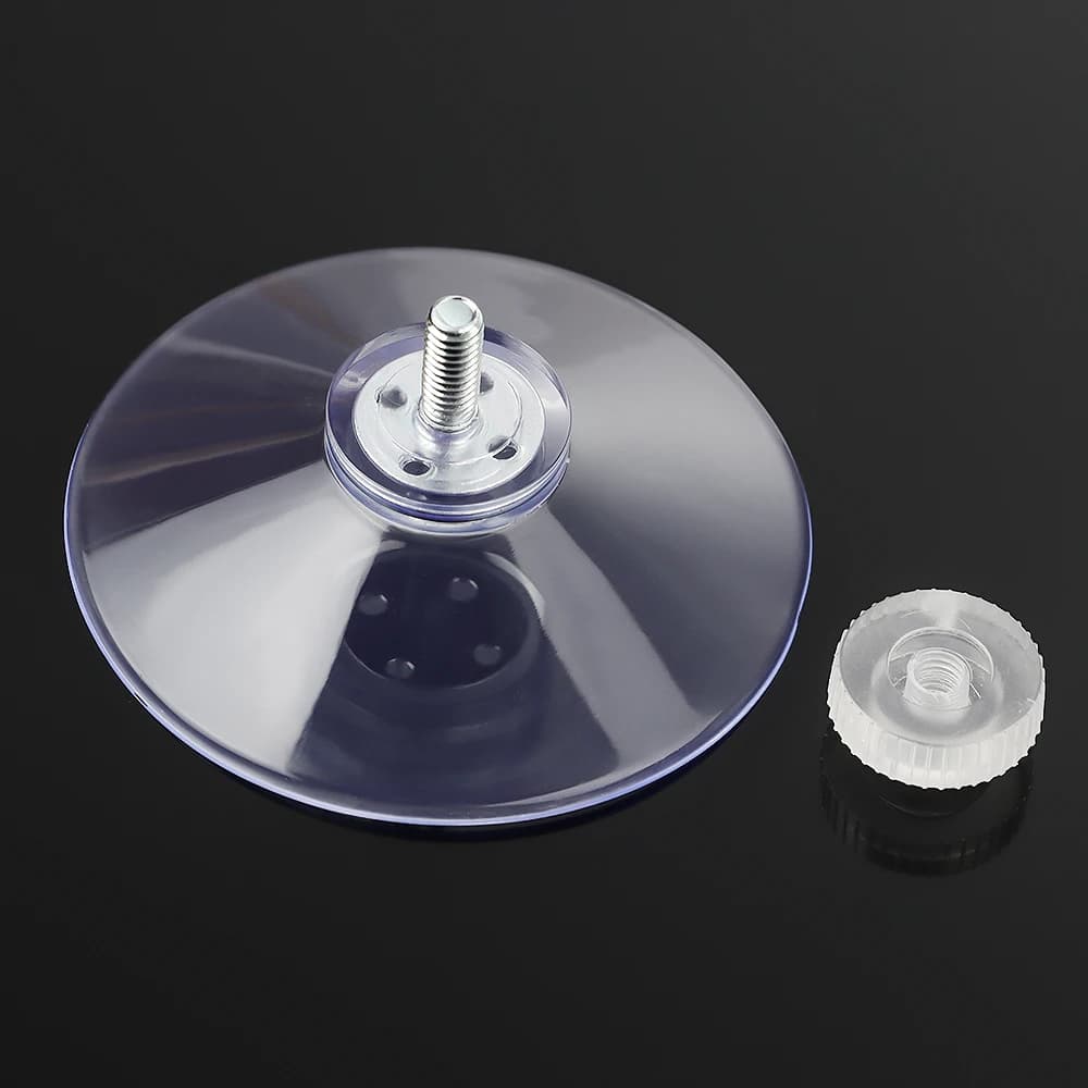 5 pz trasparente portapacchi appeso ventosa gancio tazza con dado zigrinato ventosa gancio bagno cremagliera a parete M4/M5 30/40/50mm caldo