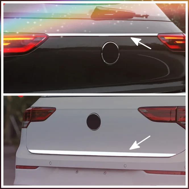 For Volkswagen Golf 8 MK8 2020 2021 2022 2023 2024 2025 Rear Boot Trunk Tailgate Bottom Lid Molding Strip Cover Trim Car Styling