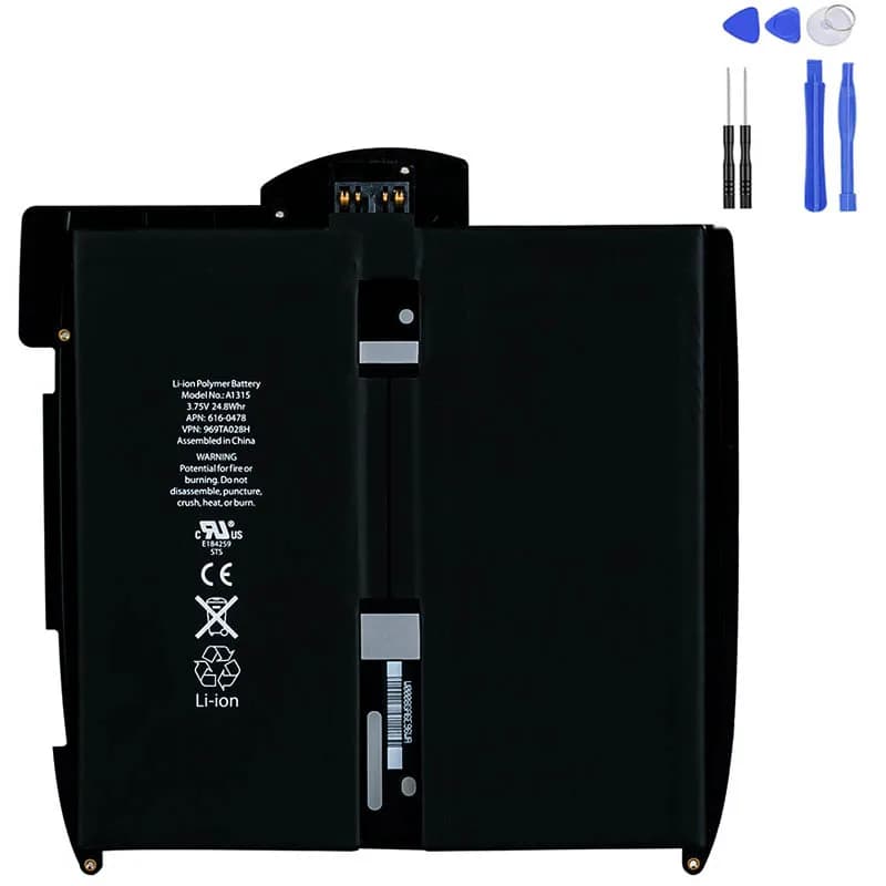 Batteria per Laptop per iPad 1 1a generazione A1315 A1219 A1337 616-0448 Batteria sostitutiva per Tablet 5400mAh per Batteria iPad1 + strumenti