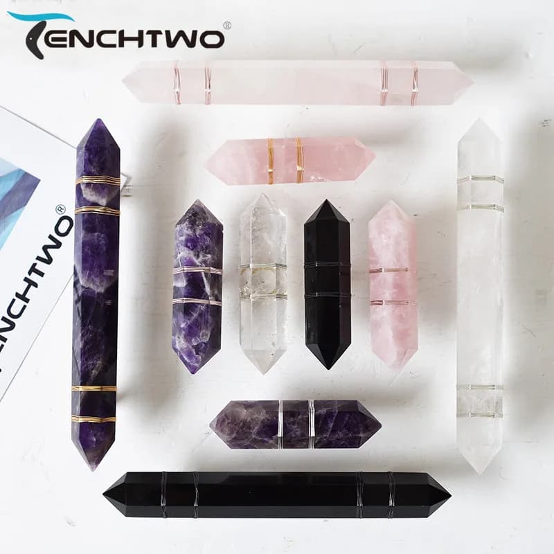 TENCHTWO lusso naturale Reiki maniglia in cristallo cassetto in ottone manopole per porte mobili cucina cassettiera armadio armadietto per vino tira
