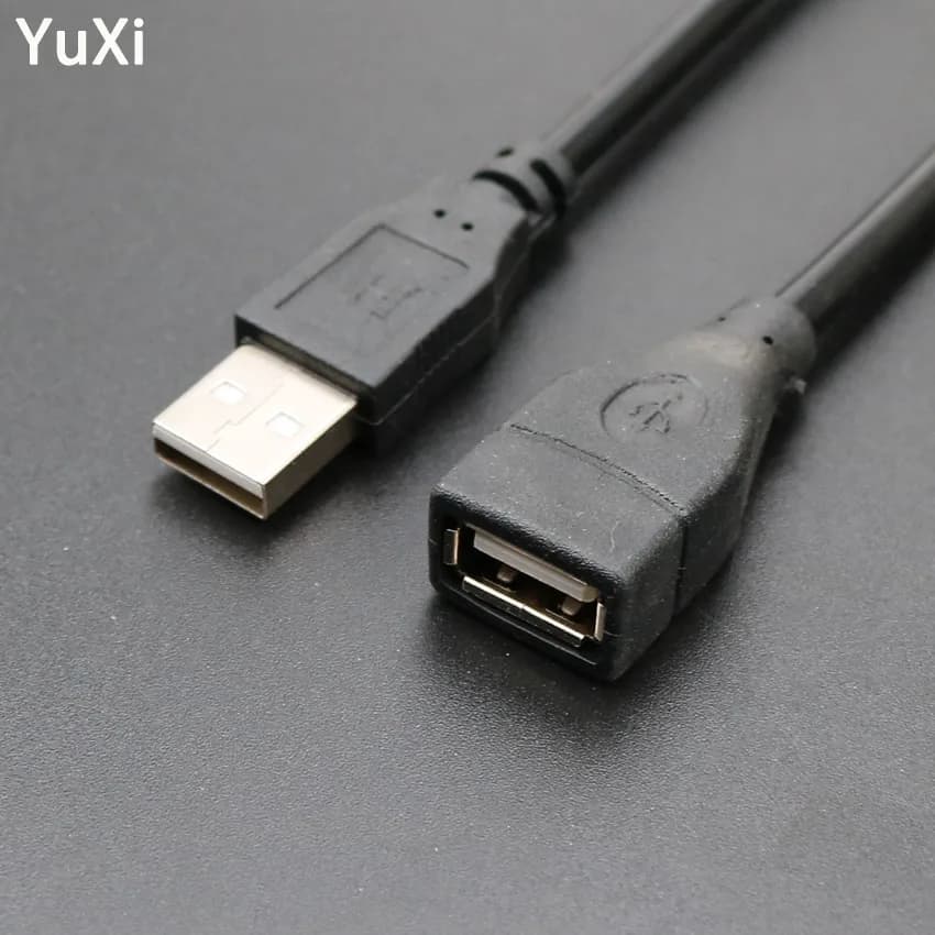 YuXi USB 2.0 Male To Female Cable 1.5m 3m 5m Extender Cord Wire Super Speed Data Extension Cable For PC Laptop Keyboard
