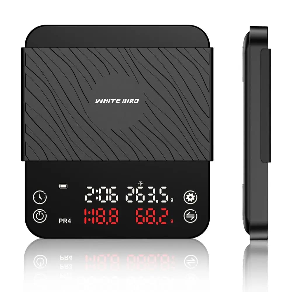 2kg 0.1g Digital Smart Drip Coffee Scale Timer Kitchen Scale For Home Use Weighing Double Row Display Weight With Timer
