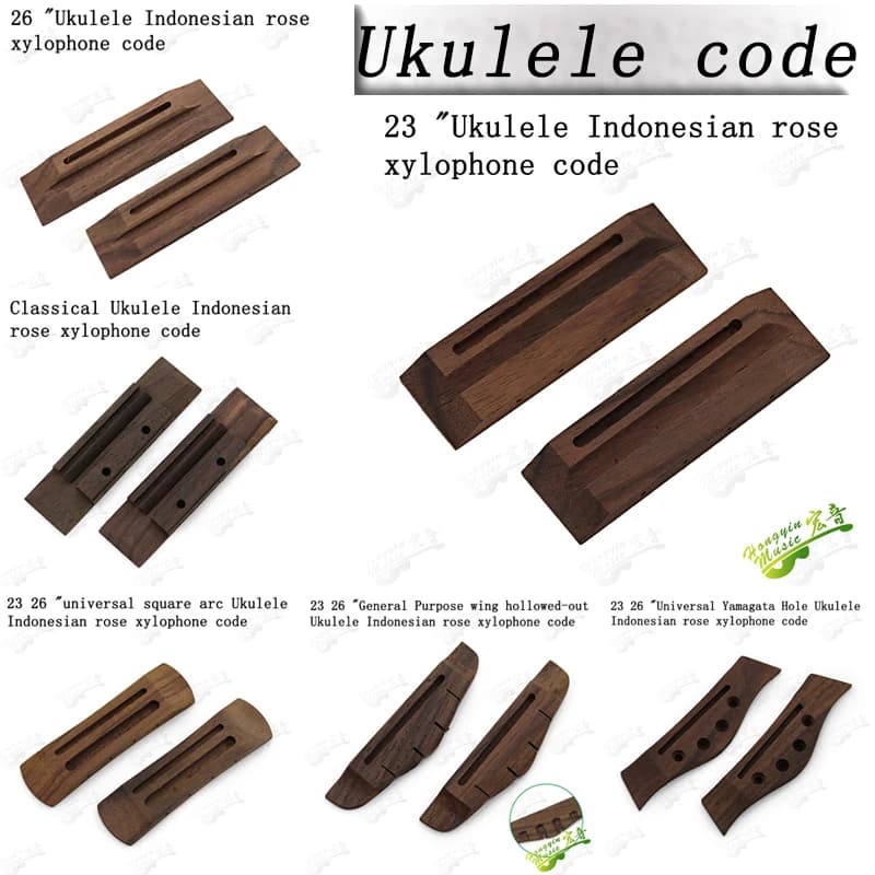Ukulele in palissandro 23 pollici, chitarra classica 26 pollici, corde, ponte, accessori e materiali per chitarra