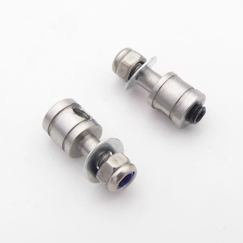 2PCS 3mm connettore tirante terminale di collegamento in metallo timone Servo asta di spinta tappo regolatore per RC barca idropiano gatto