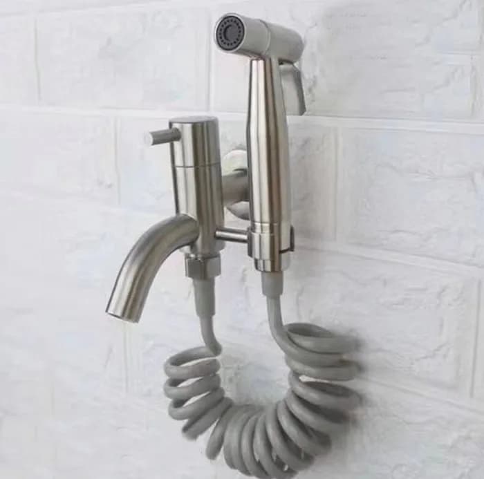 Solido in acciaio inox Tenuto In Mano Bidet, Wc Portatile Doccia Bidet Set Con bidet spruzzatore e 3m PU Tubo BD210