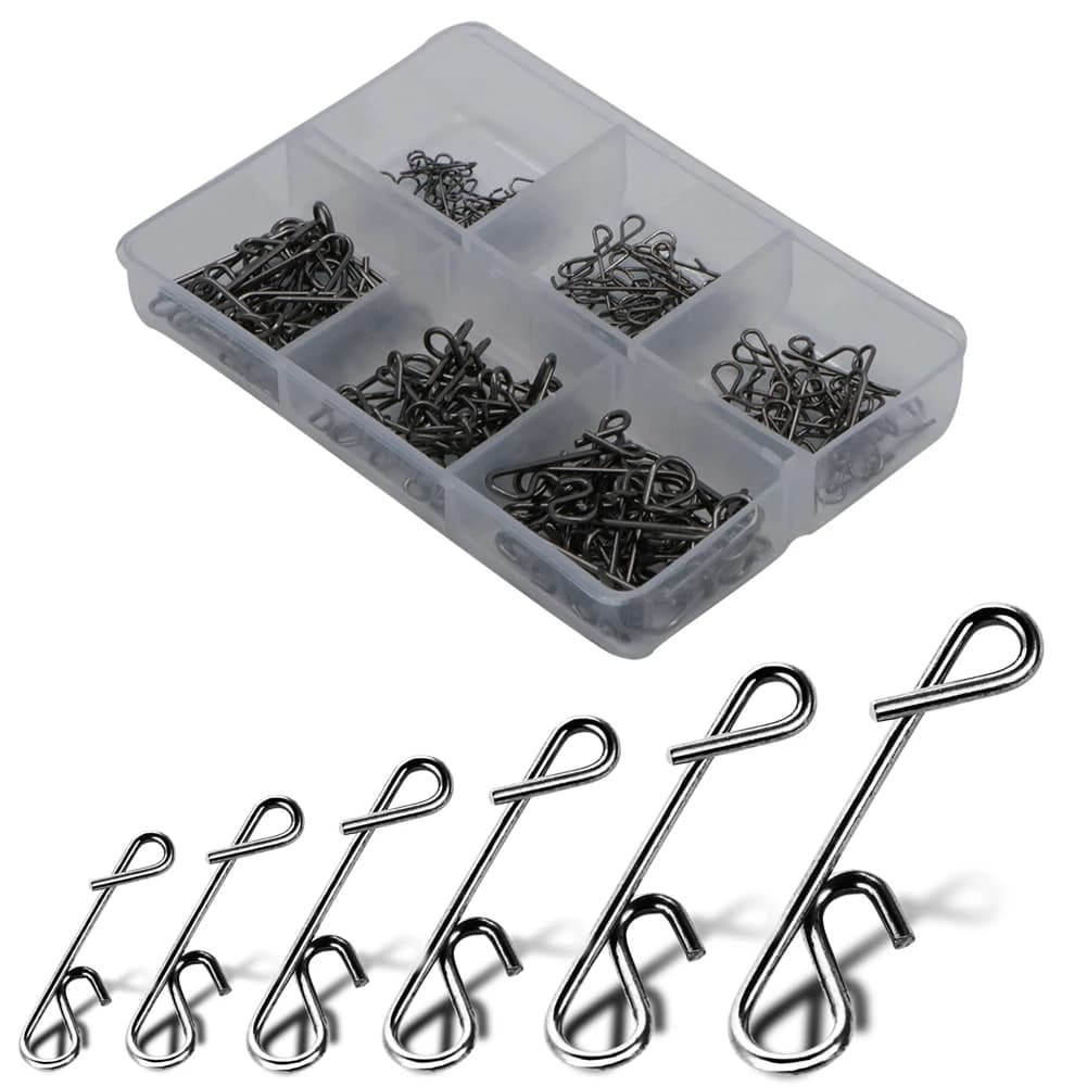 150 pcs/cancer braid connector without knots line Fishing rod swivel fishing rings interlocking reel accessory fishing equipment