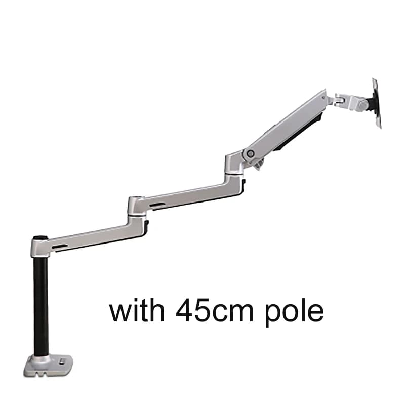 V63C-450 Staffa di montaggio per monitor LCD LED da 10-32 pollici con braccio ultra lungo per sollevamento libero in alluminio a movimento completo