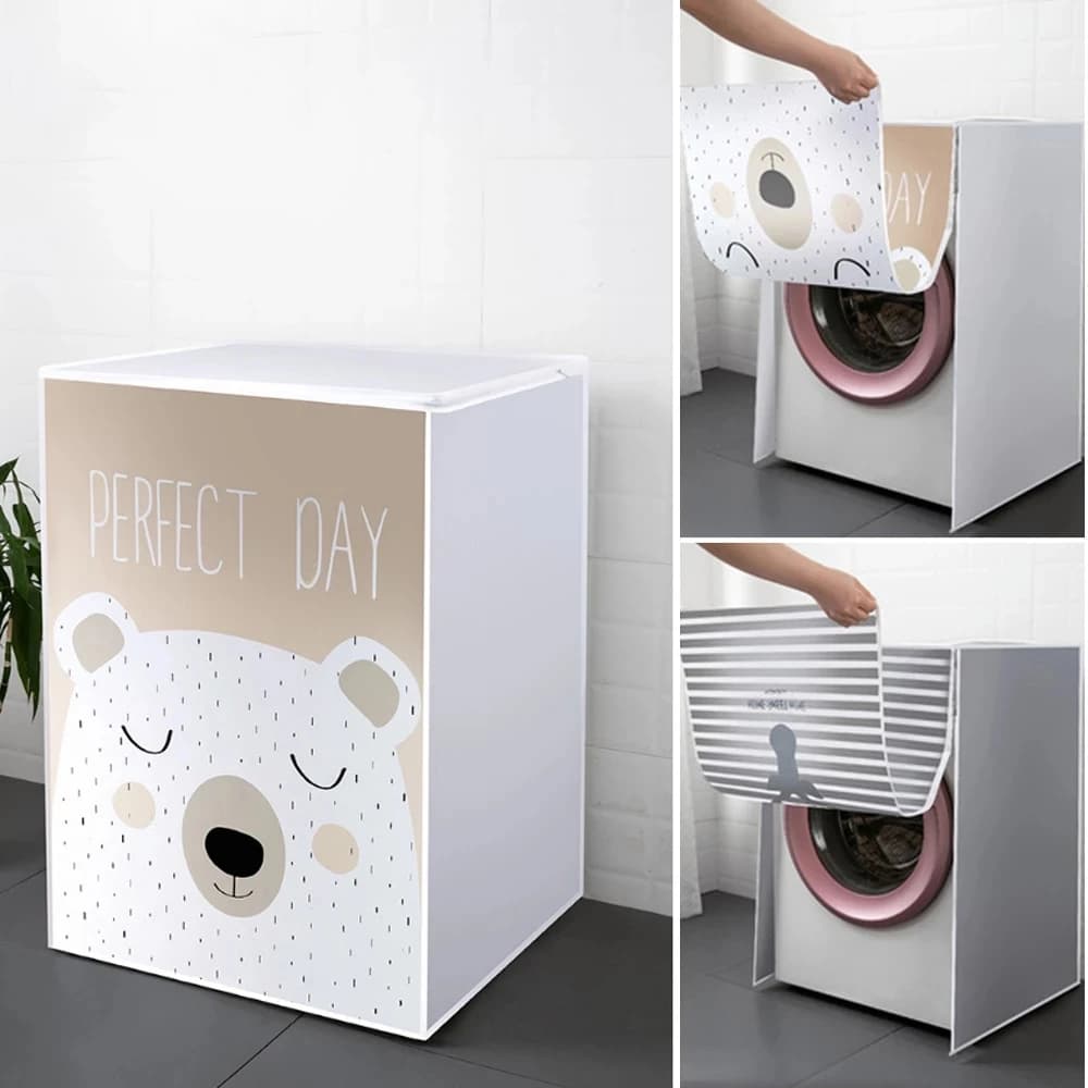 PEVA Drum Front Loading Washing Machine Cover Solar Protection Dust Cover Protection Automatic Washing Machine For Home Use
