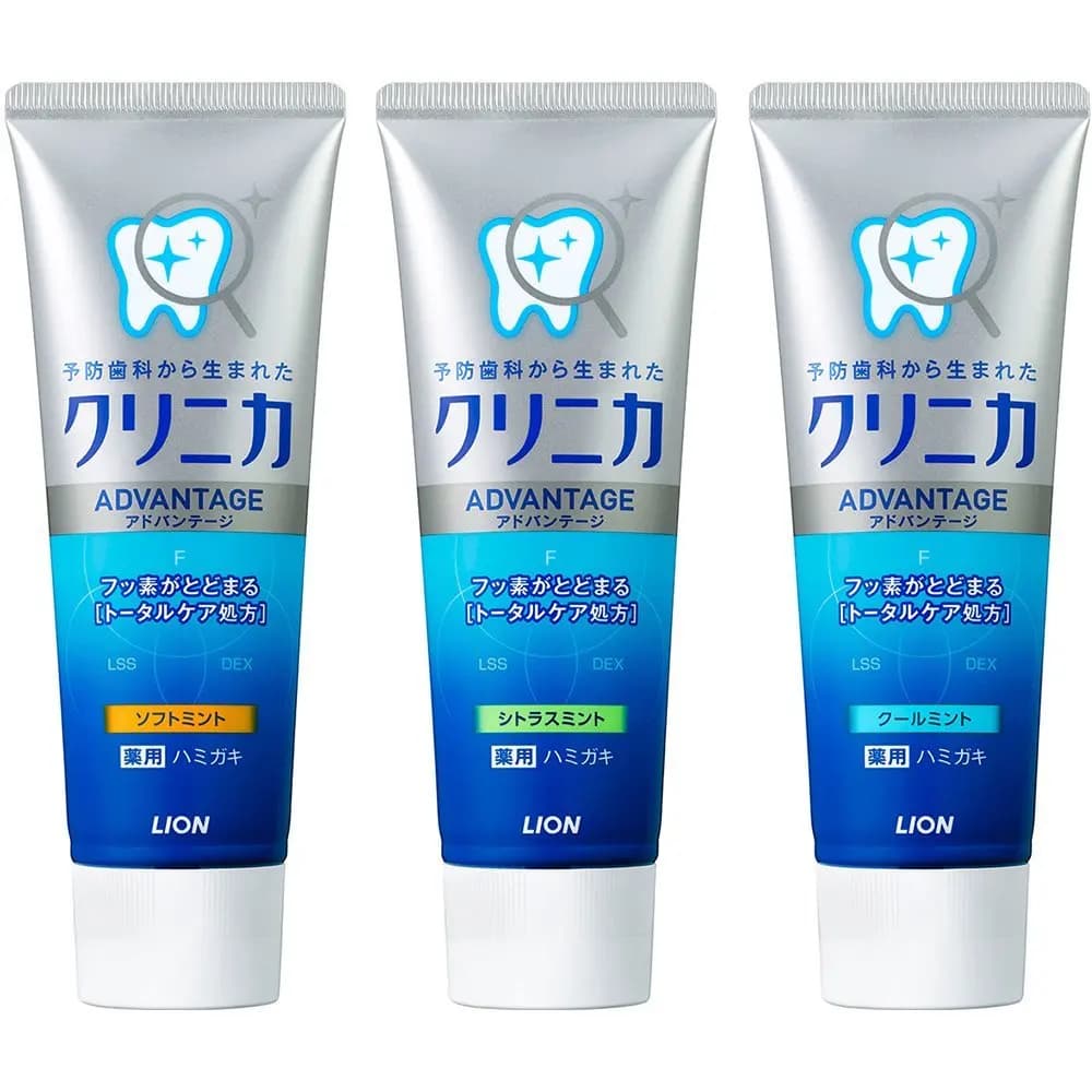 3PCS Japan Leone Clinical Dentifricio To Menta Dentale daily use Whitening Strengthen teeth Remove smokers stains of dirt, plague bad smell