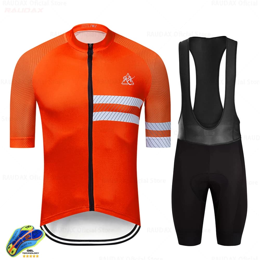 Men's Cycling Clothing 2025 Raudax Short Sleeve Ropa Cycling Summer Cycling Set Triathlon Shorts Cycling Uniforms Kit