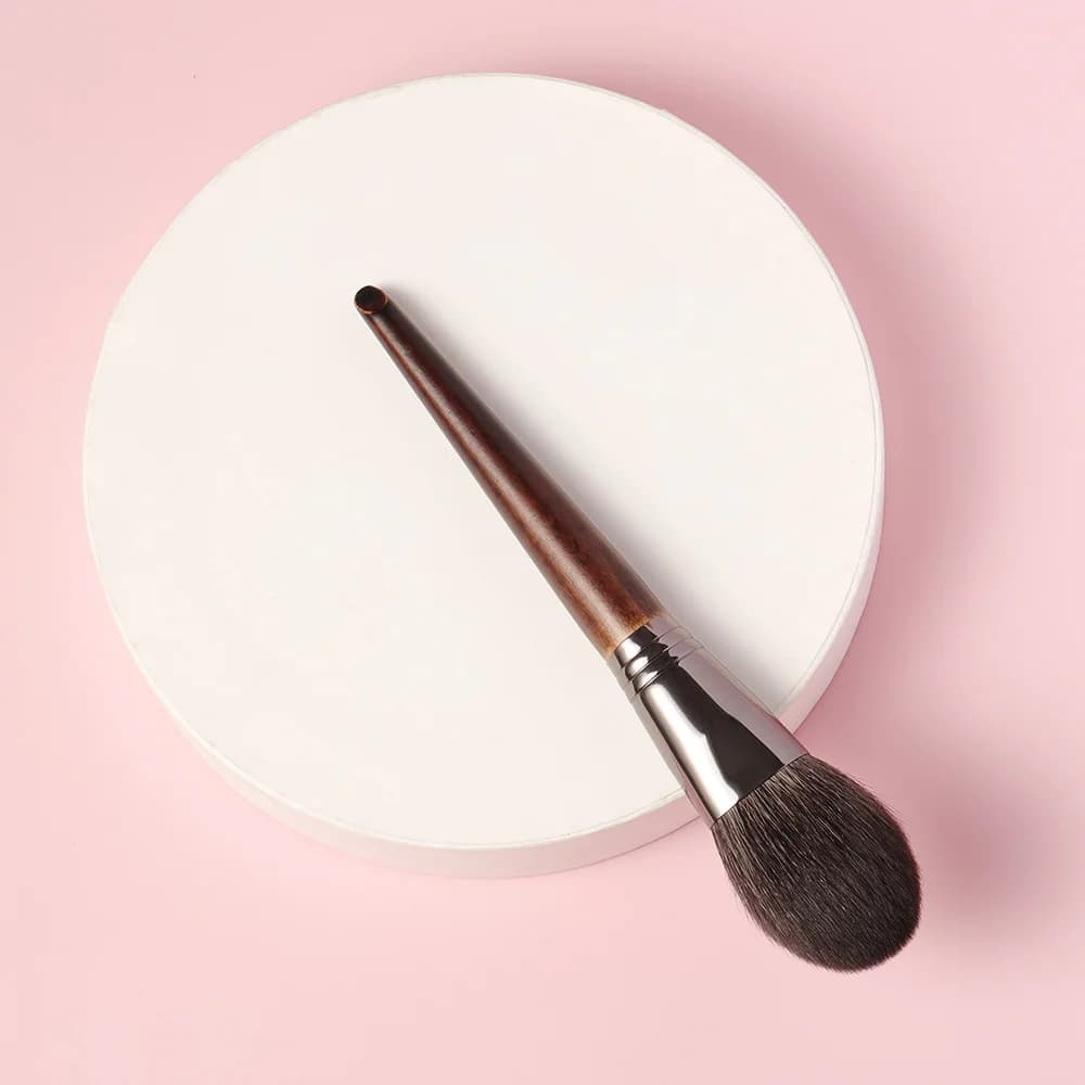OVW 1pc spazzola per capelli in polvere di capra perdere polvere pressata impostazione pennelli per trucco Kit cosmetico professionale per il viso generale