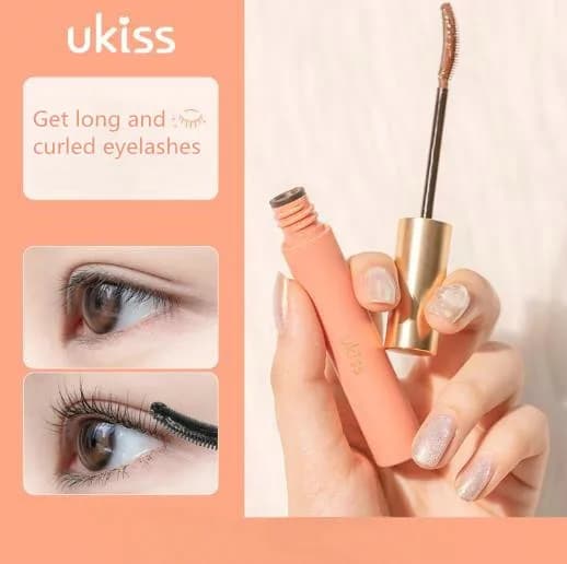 Ukiss Eyelash Primer Styling Liquid Waterproof Curling Setting Liquid Waterproof stretch Thick Fine Brush Head Mascara Nude