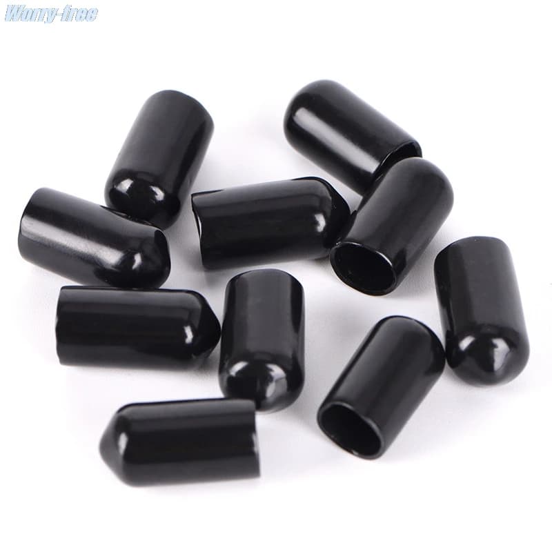 10 Pz/lotto di Gomma Palo In Acciaio Tubo Tubo di Protezione 3-8 millimetri Tappo di Plastica IN PVC Cavo di Filo Filo Impermeabile tappo di copertura In Vinile
