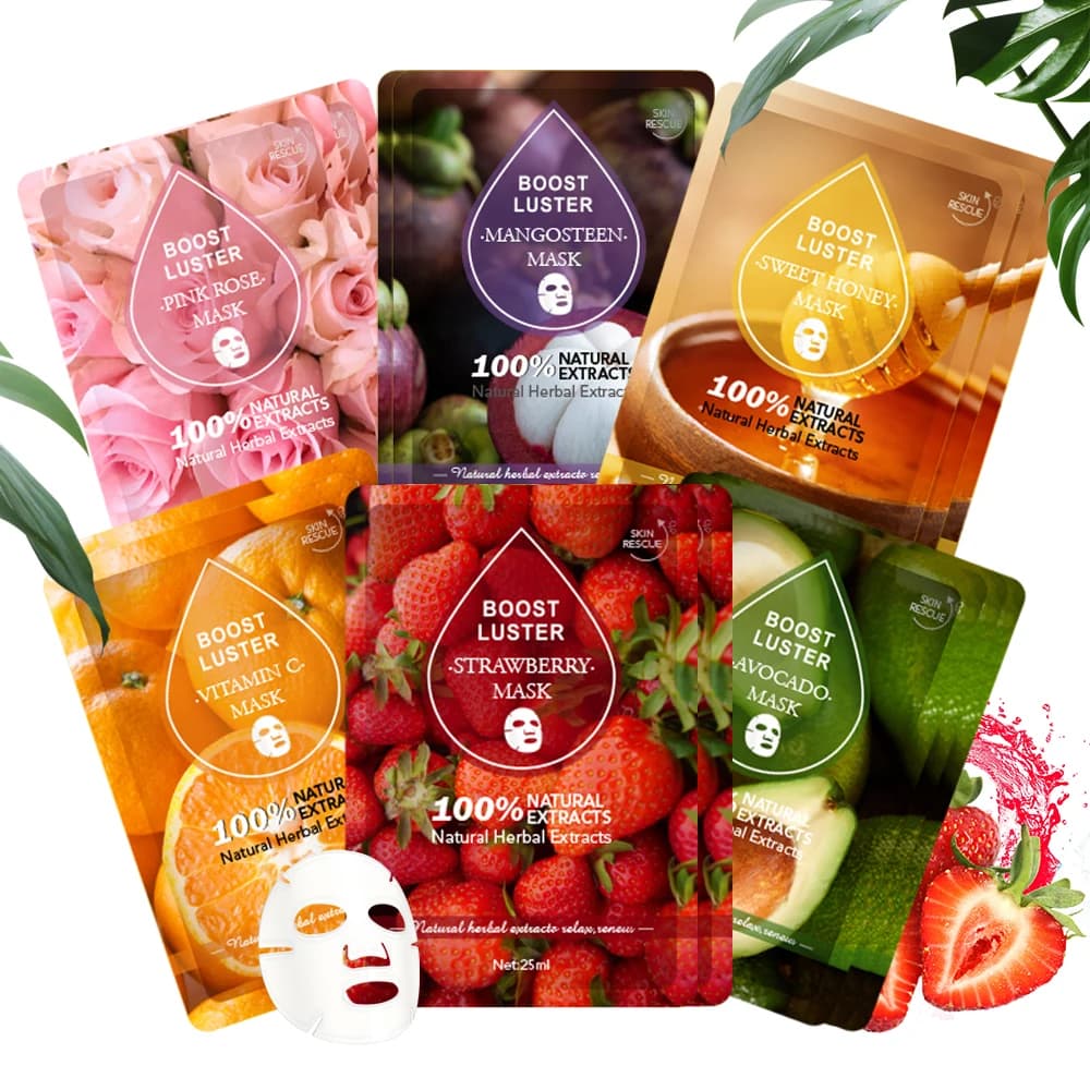AILKE face mask moisturizing whitening with vitamin C hyaluronic acid anti-wrinkle skin care Korean cosmetics