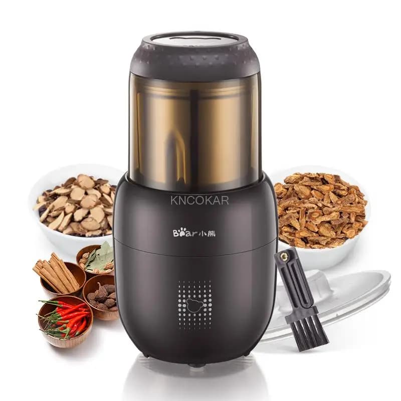 300W birra koffiplusen Elektrische Mini Huishouden Keuken Tool Draagbare Koffieboon Grinder Bean Spice Maker Slijpmachine
