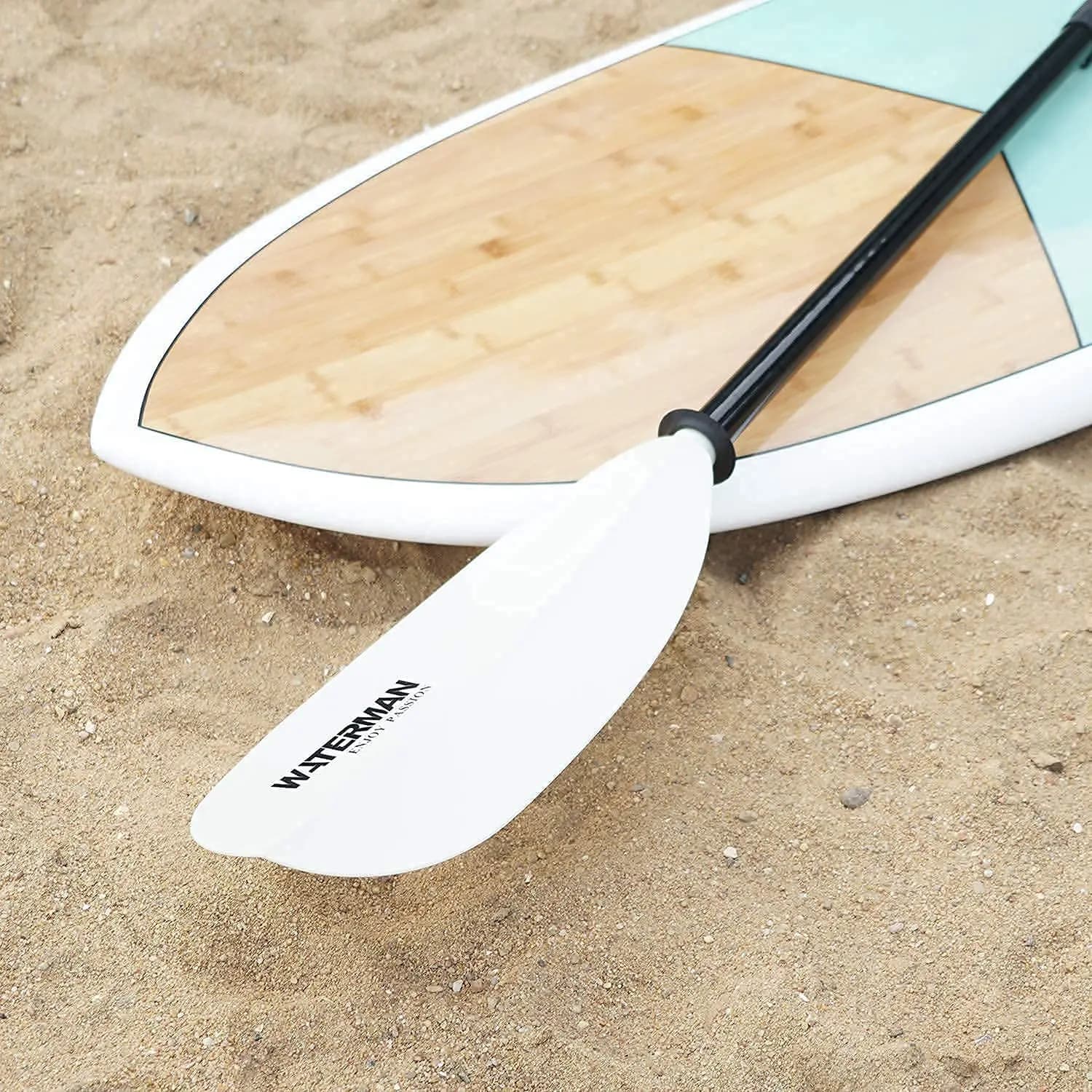 Pagaia per Kayak con albero Filberglass e lama in plastica, regolabile 10cm