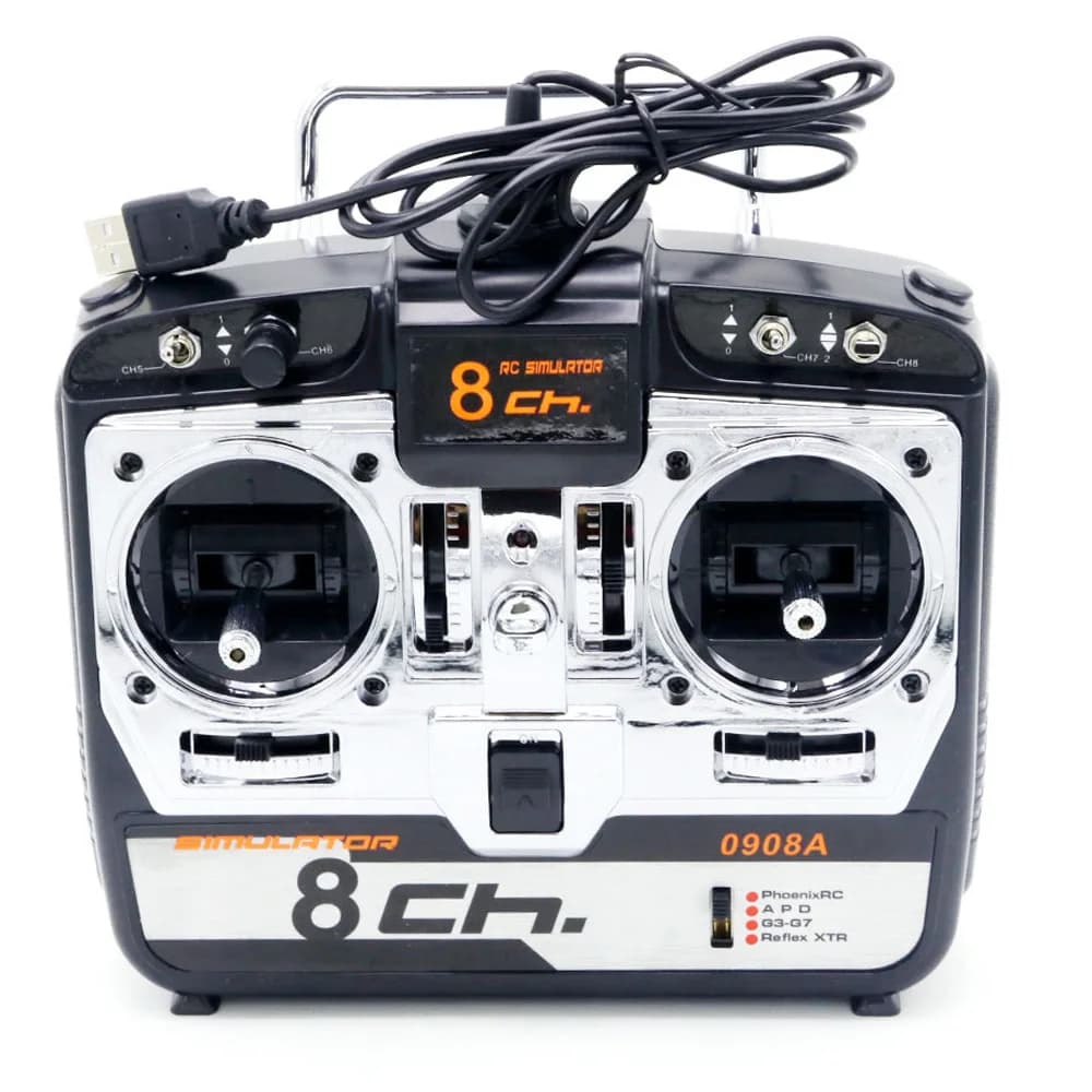 8CH RC Simulator Real Flight Elicottero 3D aereo MultiCopter Quad Simulator JTL0908A per Rc Drone Modalità 2