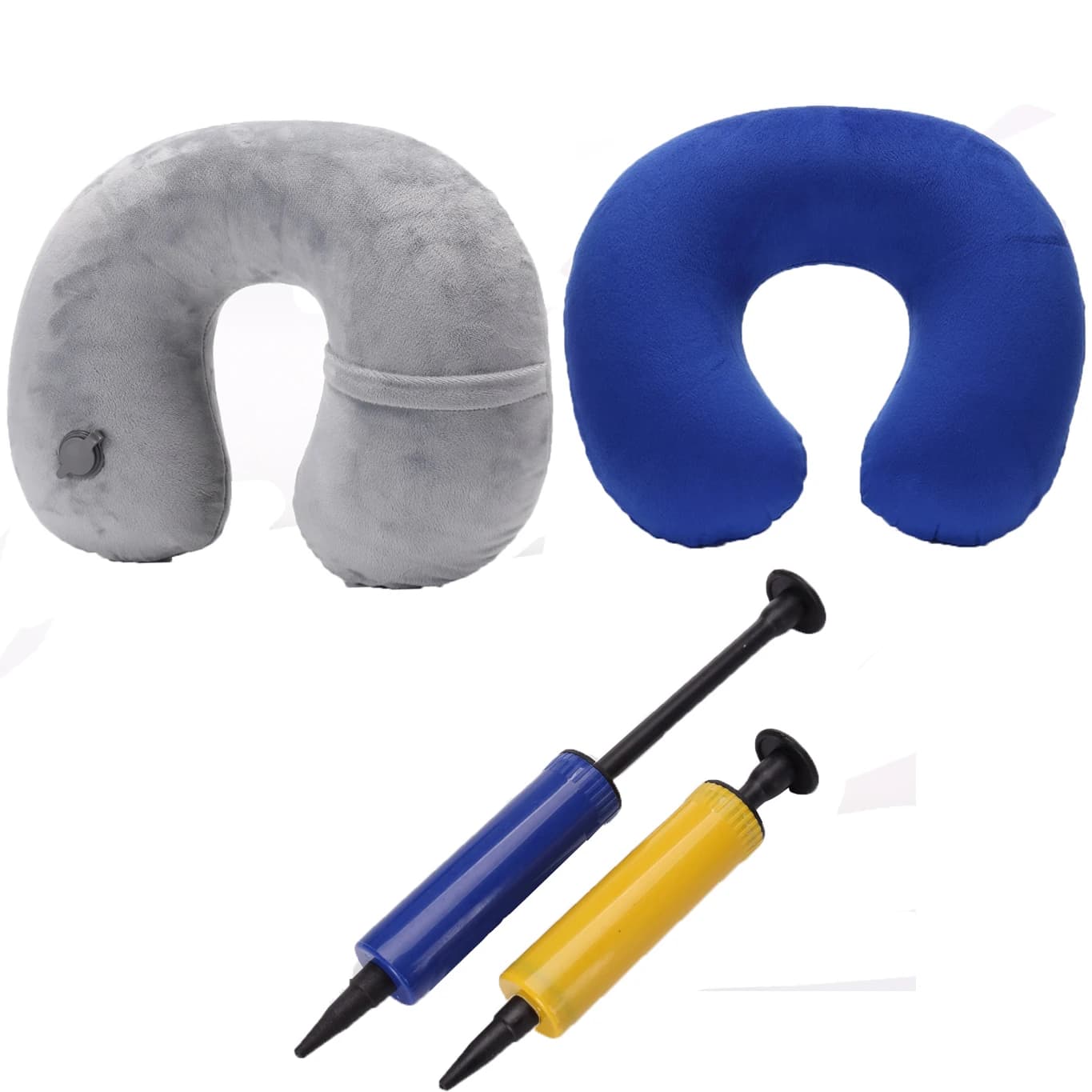 Cuscino gonfiabile a forma di U cuscini di volo per auto cuscino per poggiatesta cuscino per poggiatesta cuscino per allattamento morbido per viaggio con pompa