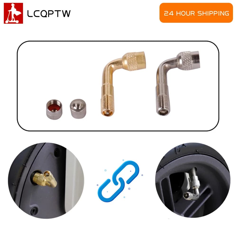 Valvola di Prolunga per Pneumatici per Monopattino Elettrico Xiaomi M365 / 1S / Pro / Pro2 / Max G30, Ugello Gonfiabile per Ruota Anteriore del Motore