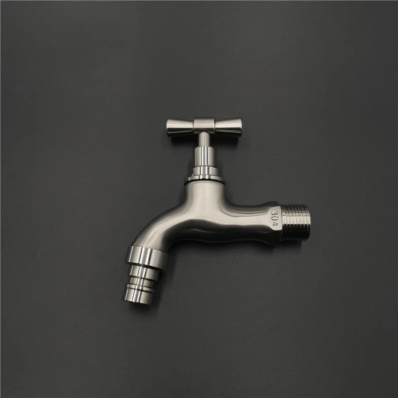 Rubinetto da giardino in acciaio inossidabile 304 a parete spazzolato per esterni Rubinetto per lavabo da giardino Rubinetto per mop Torneira Parede G1/2'