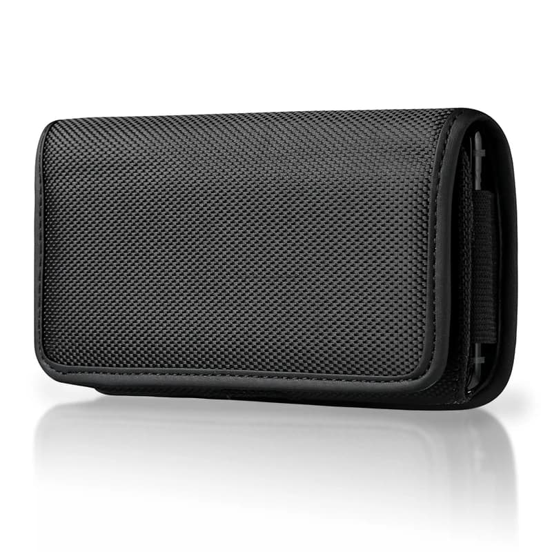 Marsupio per telefono cellulare da 3,5-6,3 pollici per iPhone Samsung Xiaomi Huawei HTC Custodia con clip da cintura Fondina Borsa in tessuto Oxford Flip Cover