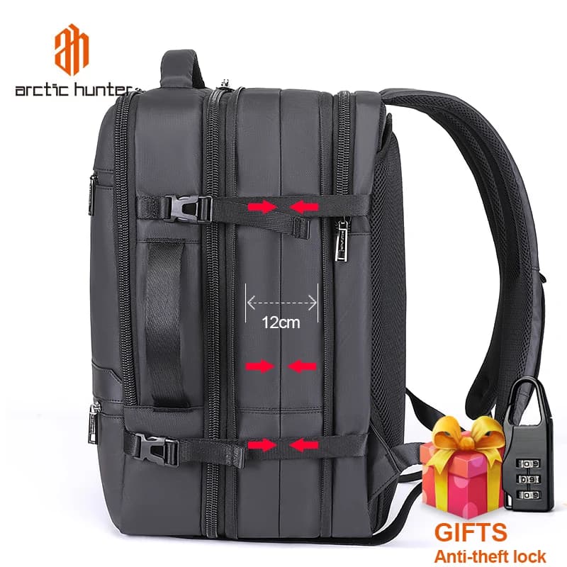 New Men Backpack for 15"17" Laptop Backpacks Water Repellent Multifunction Bag USB Charging Travel Backpack Large Mochila