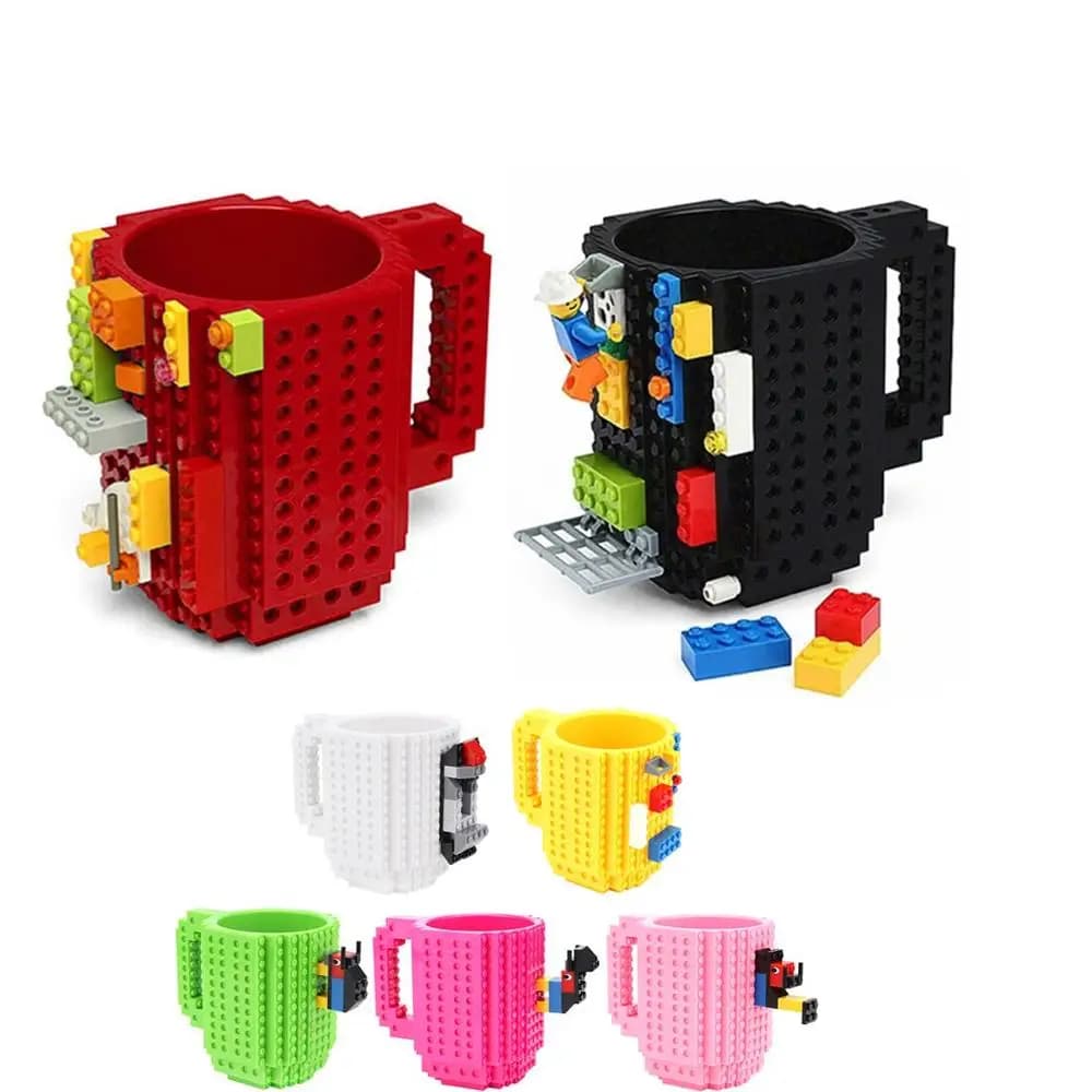 Enlighten 350ml DIY Building Blocks Toy Milk Cups Coffee Mugs Compatible Legoings Creative Kit for Children Birthday Gifts Styl