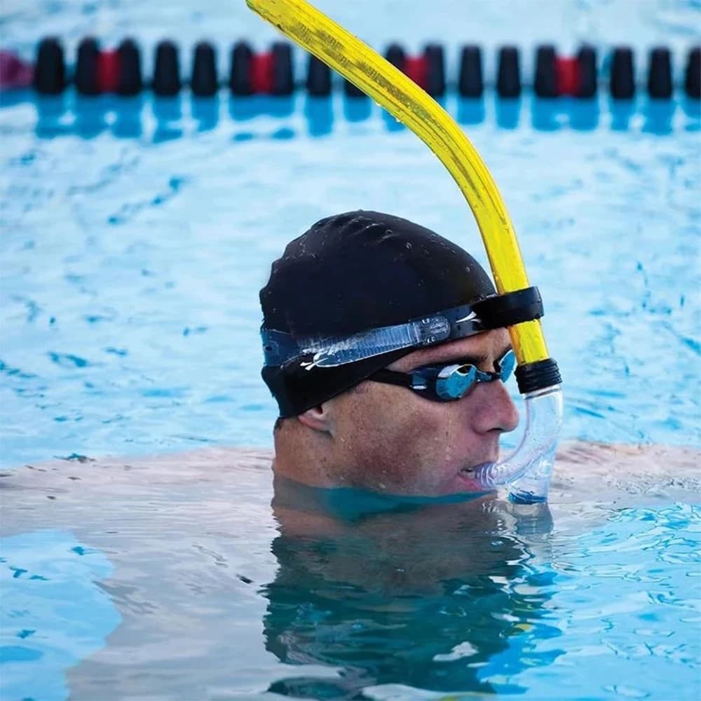 Breathing swim tube with silicone mouthpiece with front head for underwater diving training Snorkeling Breathing Underwater Equipment