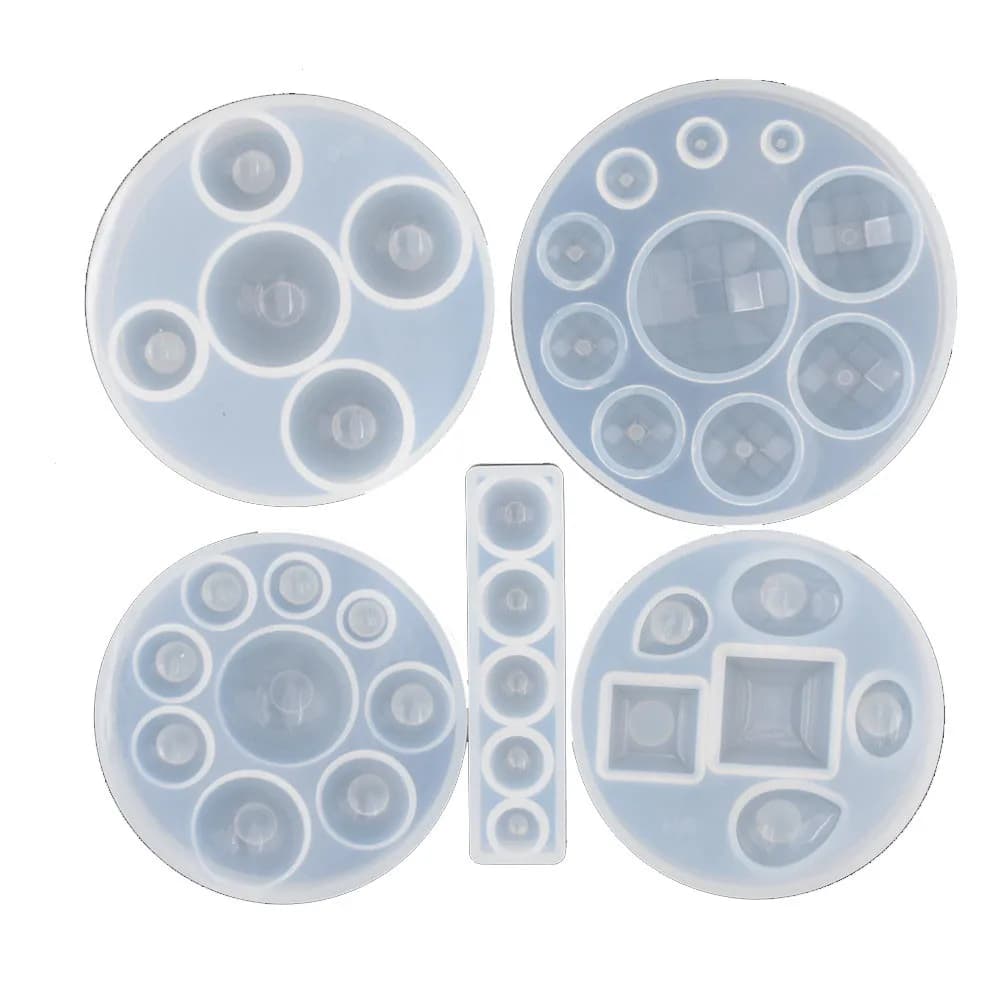 Stampo in silicone mezza palla cabochon oblato perline Stampo in silicone in resina strumento fatto a mano stampi in resina epossidica creazione di gioielli