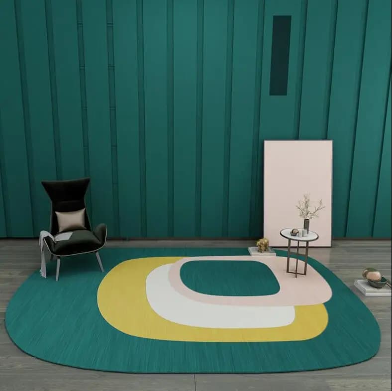 Tappeto geometrico irregolare nordico Casa Soggiorno Tappeti da bagno Camera da letto creativa Coperta da comodino Tappeto Studio Yoga Tappetino Teppich