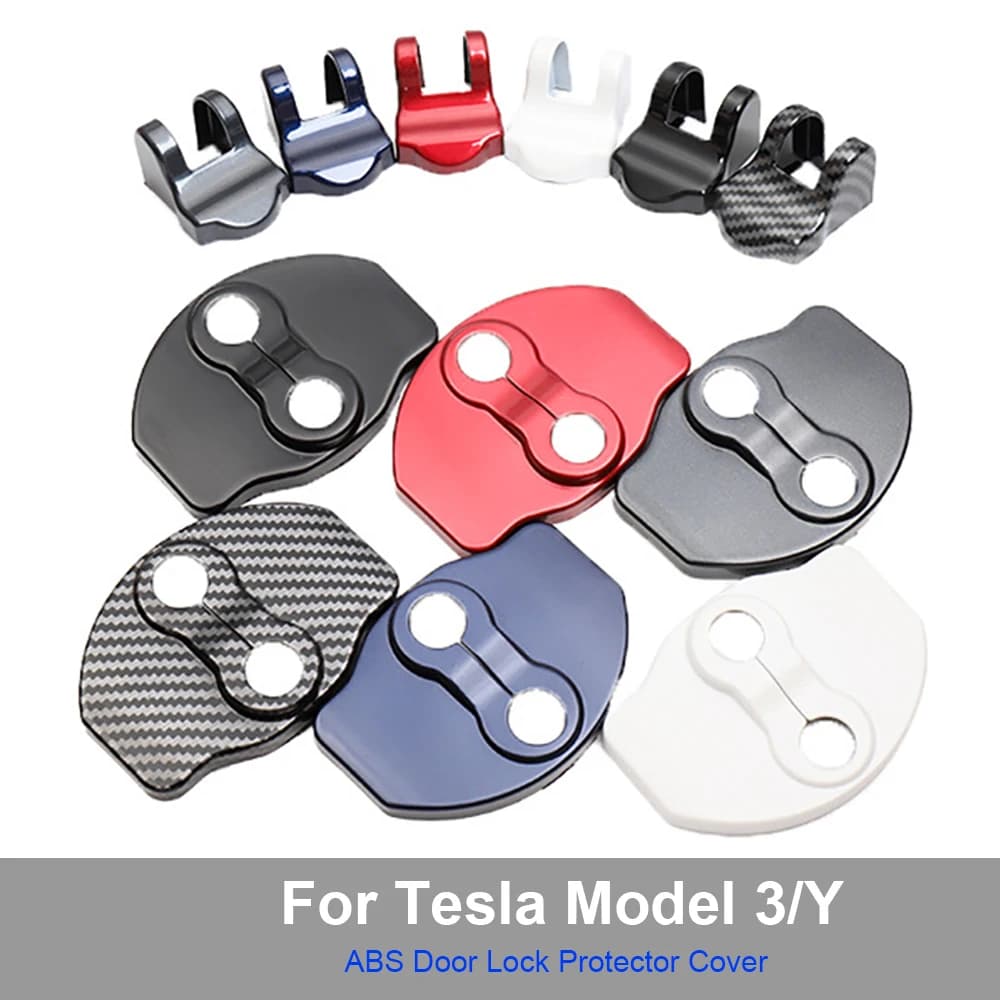 Per Tesla Model Y Juniper Model 3 Highland Serratura Della Porta Della Copertura Della Protezione Chiusure Fermaporta Coperture Accessori Interni