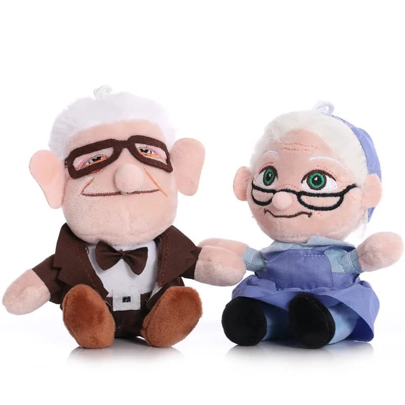 2 pz/lotto Movie UP karl giocattoli peluche nonno nonna cartone animato bambole farcite morbido Ally karl Plushie giocattolo regali di compleanno per bambini