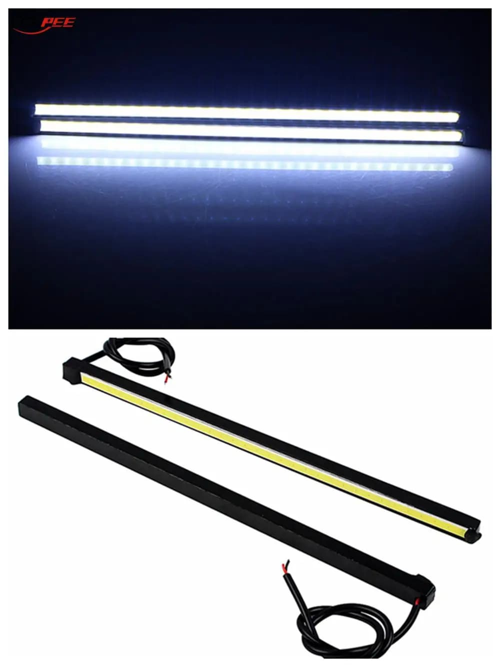 Strisce LED 12V Luci di marcia diurna DRL per auto Fendinebbia posteriori Luci diurna Accessori per automobili per camion Fuoristrada 4x4 Rimorchio Caravan