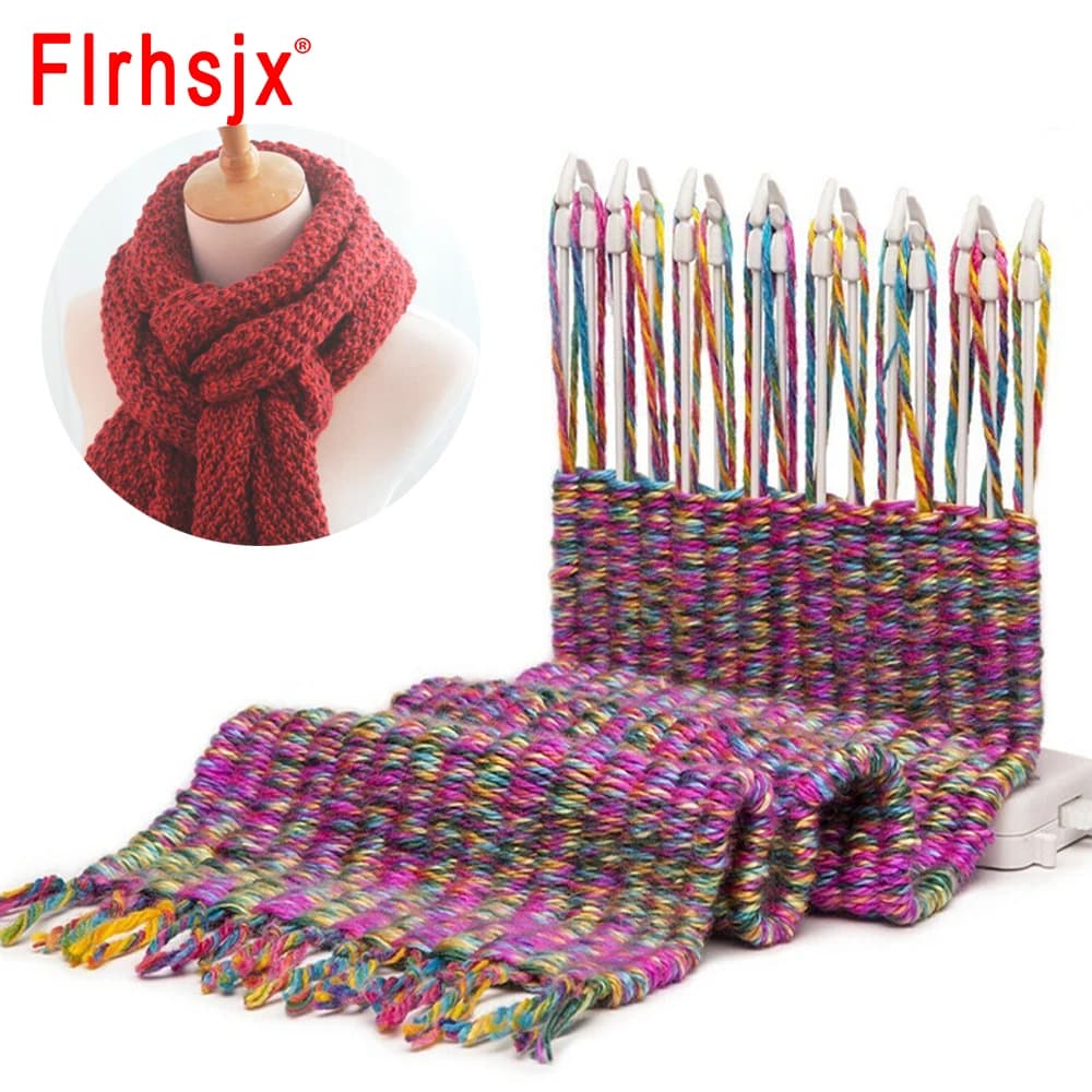 Weaving Loom Scarf Knitting Machine Weave Scarves Learning Machine Wool Yarn Woven Knitting Tools for Children Educational Toys