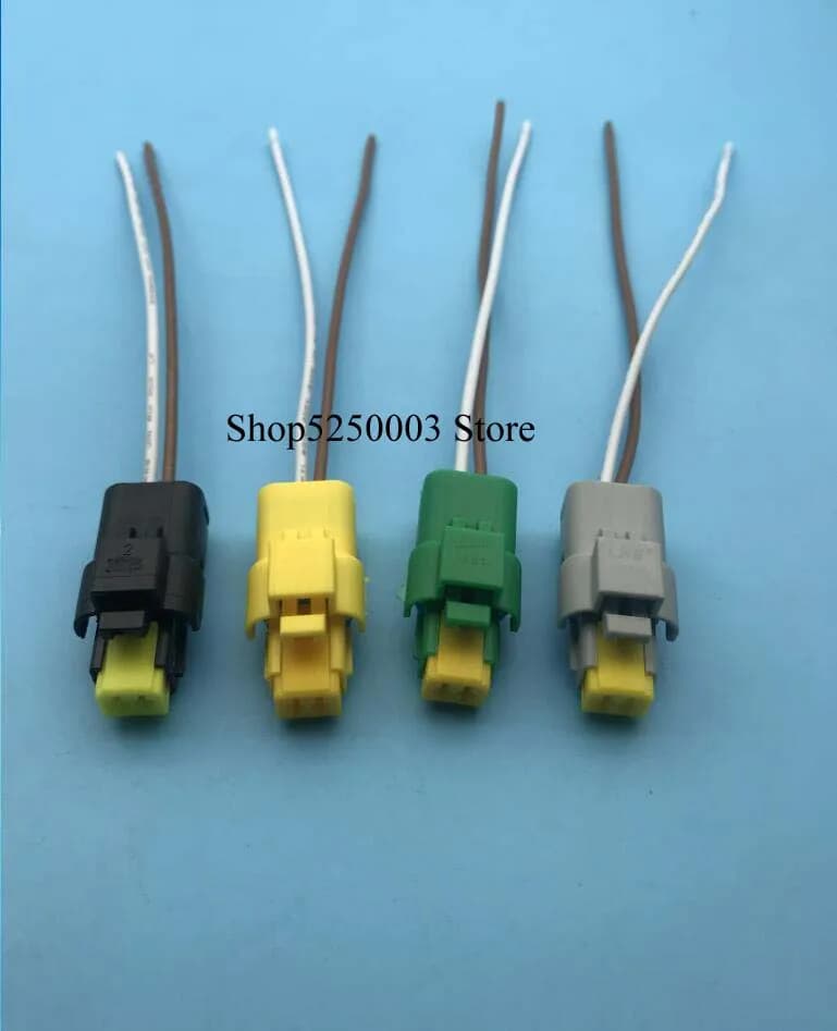 100 pcs 2Pin 211FCI 1.5 Female Water Temperature Sensor Plug Turn Light Lamp Connector