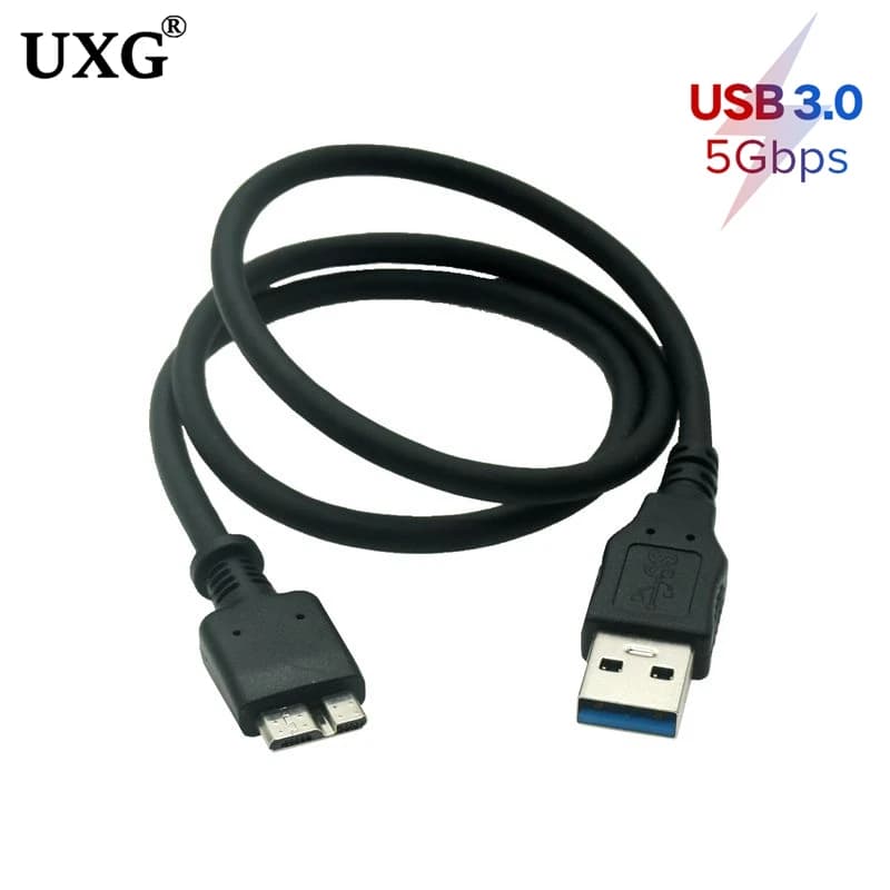 Cavo Micro B USB 3.0 Cavo corto per disco rigido esterno da 5 Gbps HDD per Samsung S5 Note3 Toshiba WD Seagate Cavo dati HDD