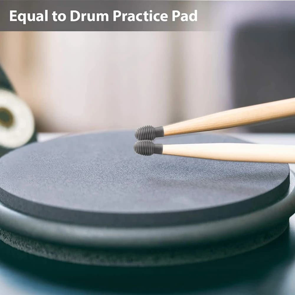 4 PAIR Drum Mute Drum smorzatore bacchette in Silicone consigli per la pratica silenziosa-Drum ACC