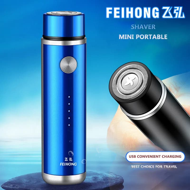 Mini rasoio elettrico da uomo Rasoio elettrico portatile Coltello da barba Ricarica USB Rasoi da uomo Rasoio per viso e corpo