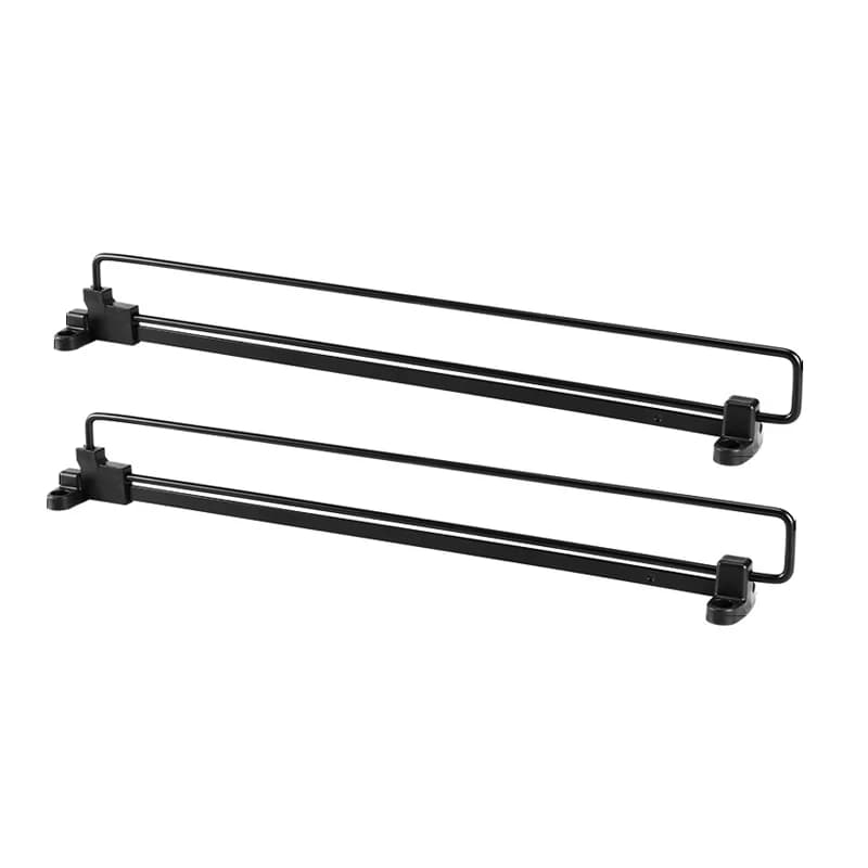 2 pezzi appendiabiti regolabili armadio estraibile armadio a scomparsa appendiabiti armadio asta Rail Organizer Rack armadio aste