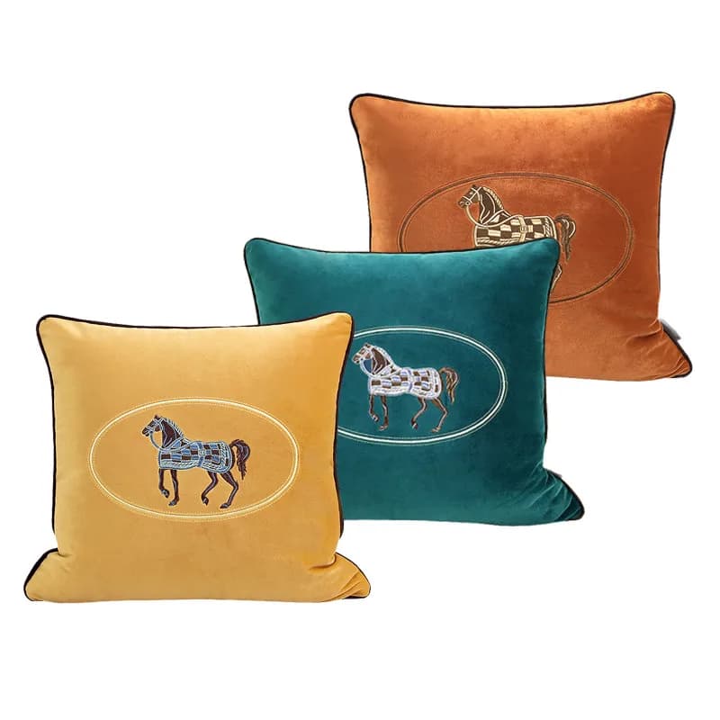 Cuscino Decorativo Ricamato a Mano, Cuscino per Soggiorno, Cuscino per Divano, Lombare, Lussuoso, Regalo di Nozze, Accessori per la Decorazione della Casa
