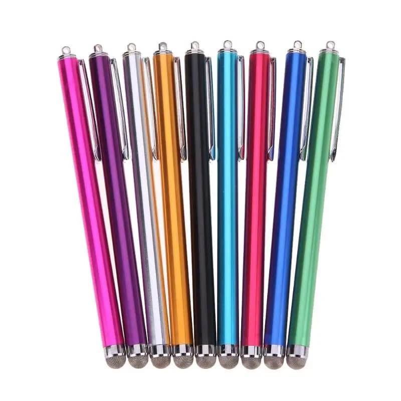 Penna Dello Schermo di tocco Capacitivo Della Penna del Metallo Della Maglia Micro-Fibra di Punta di Tocco Dello Schermo Pennino stilo per il iPhone iPad Samsung Tablet telefono