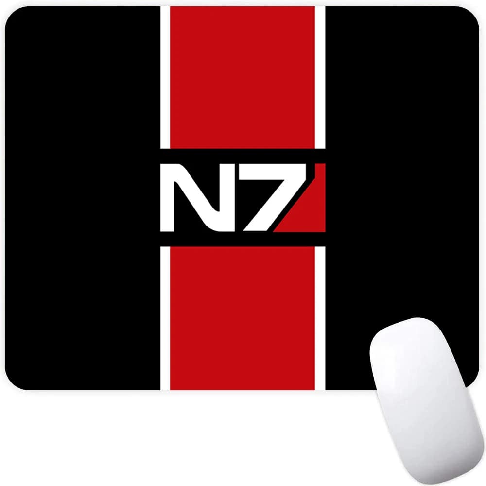 Tappetino per mouse da gioco piccolo Tappetino per mouse per computer PC Gamer Tappetino per mouse Laptop Mausepad Mass Effect N7 Tappeto per mouse Tappetino per tastiera Tappetino per scrivania