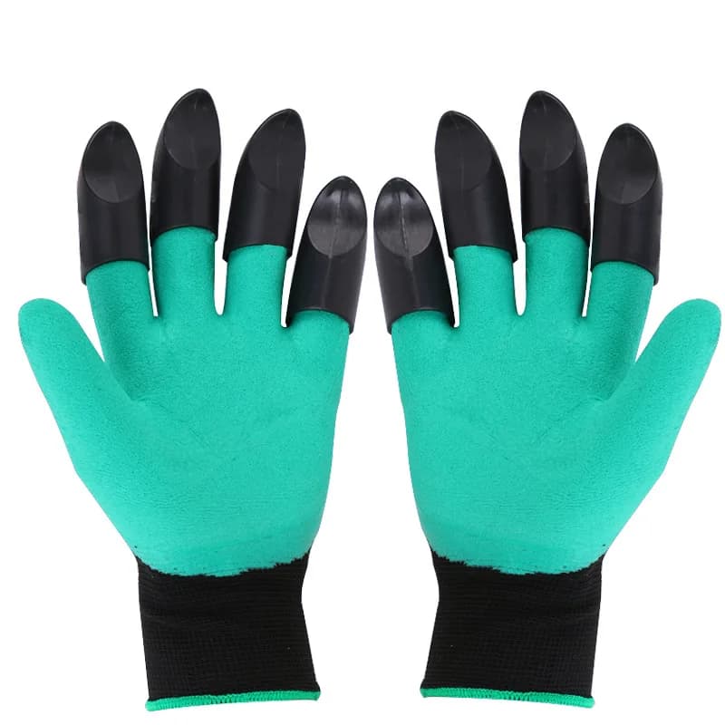 4/8 mano artiglio plastica ABS giardino guanti in gomma giardinaggio scavo piantare durevole guanto da lavoro impermeabile gadget da esterno 2 stile