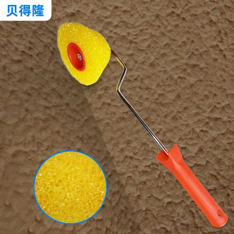 3 Inch Orange Corner Roller Brush for Wall Foam Decorative Roller