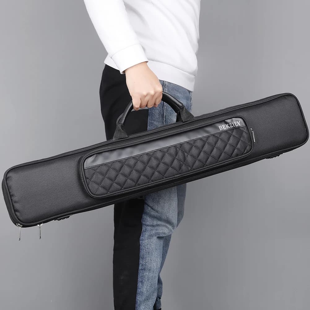 N & A nuovo arrivo stecca da biliardo di alta qualità 7 fori nero 8 accessori custodia da biliardo cina