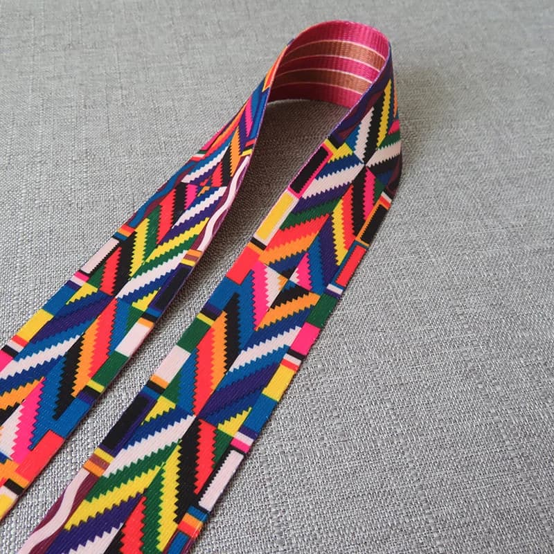 50 metri di Larghezza 38mm tessitura cinghia borsa accessorio cane collare per animali domestici guinzaglio borsa per indumenti decorazione cintura cucito nastro arcobaleno