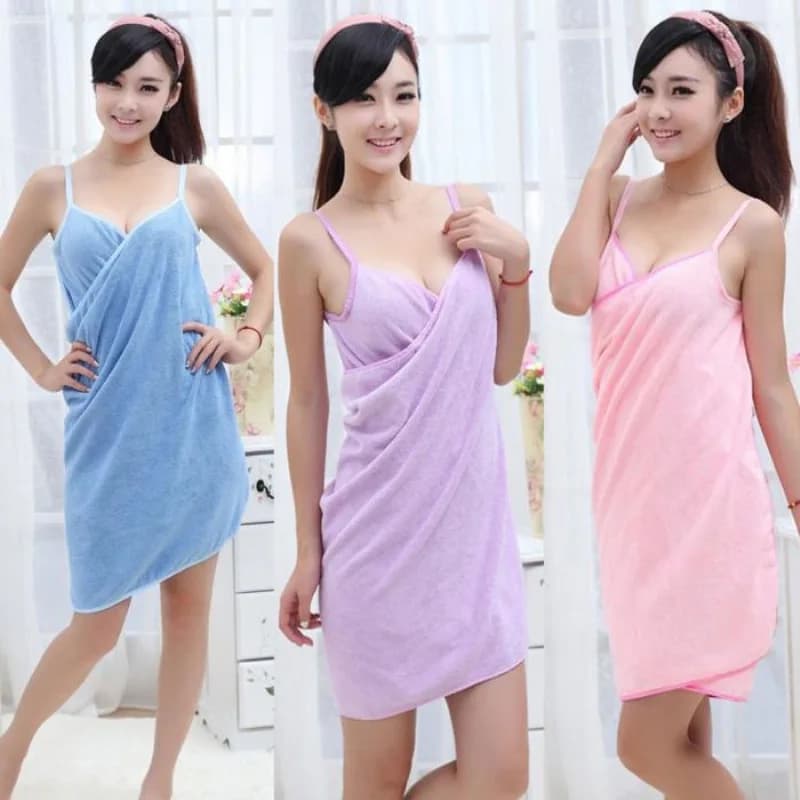 Women's wearable bath towels bath towel and sauna beach towels Spa bath textiles for women's bathrobe microfiber quick drying
